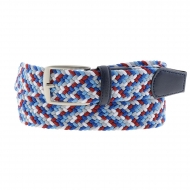 Cintura elastica Bellido rossa, blu e bianca